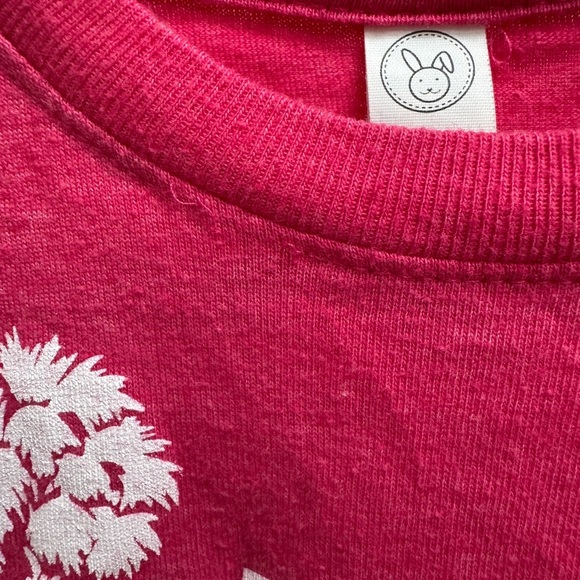 Rabbit Skins 3T Girls Boys Red/Pink Retro Charleston Short Sleeve T-Shirt Top - Picture 2 of 8